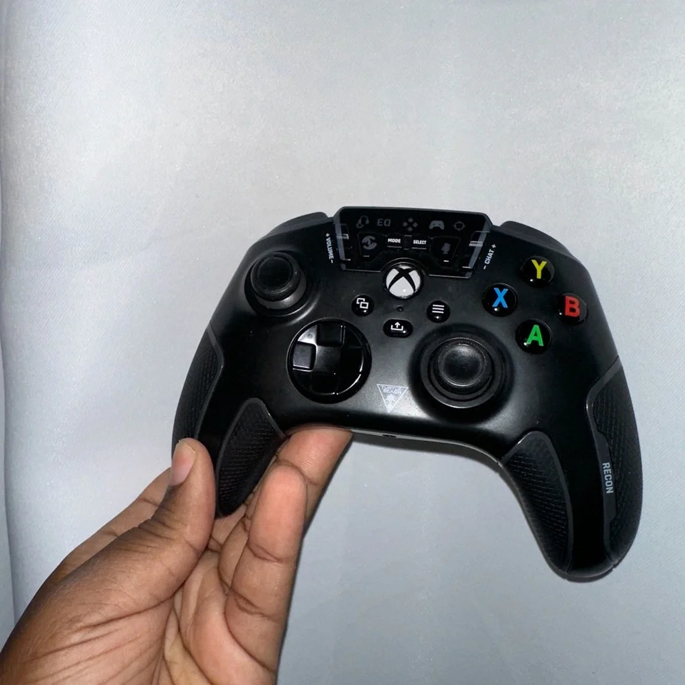 Black Gaming Controller with Colorful Buttons